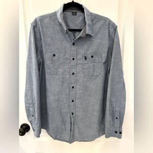 U.S. Polo Assn. Men’s Blue 100% Cotton Button Down Shirt Size Large